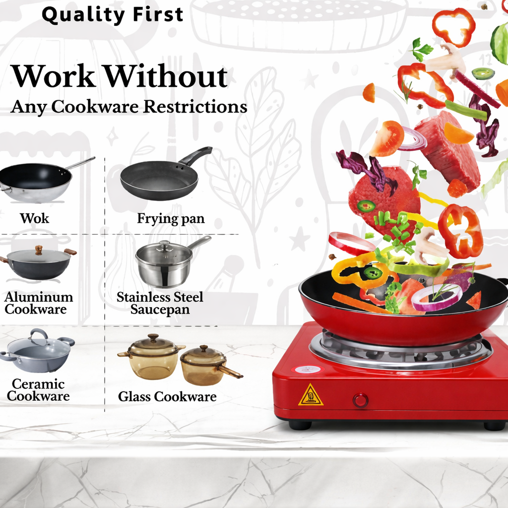 Luexlin Kitchen Flameless Electric Cooking Stove